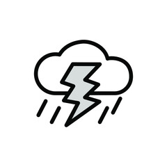 Illustration Vector graphic of  storm icon
