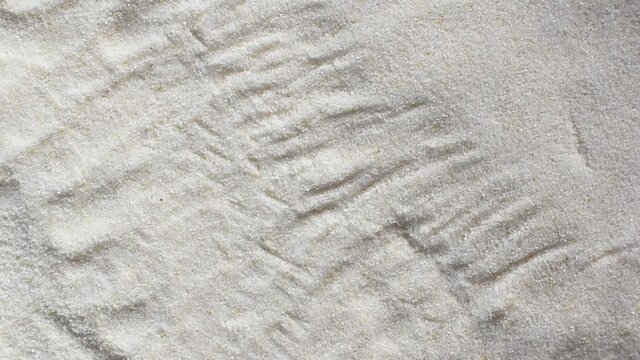 Raw coarse dried rice semolina