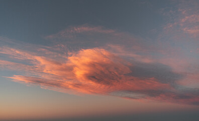 sunset in the sky