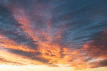 clouds during sunset