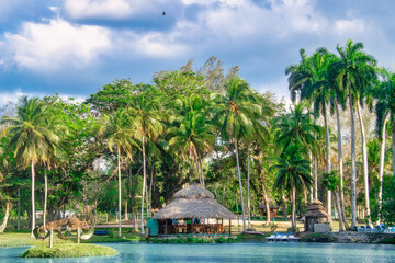 Cuban tropical landscape in 'San Jose del Lago', Mayajigua, Sancti Spiritus, Cuba