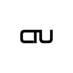 ctu letter original monogram logo design