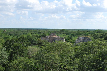 Fototapeta na wymiar メキシコのマヤ遺跡、エクバラム遺跡