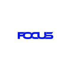 focus letter original monogram logo design