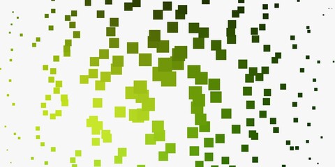 Fototapeta premium Light Green vector background with rectangles.