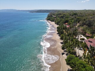 Aerial View of Montezuma and Tango Mar in Puntarenas, Costa Rica