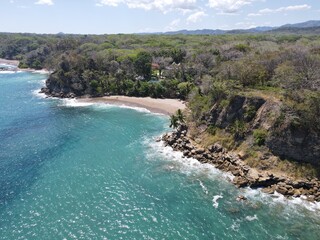 Aerial View of Montezuma and Tango Mar in Puntarenas, Costa Rica