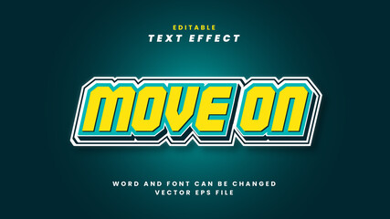 Move on text effect