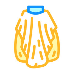 cape of haircuts color icon vector. cape of haircuts sign. isolated symbol illustration