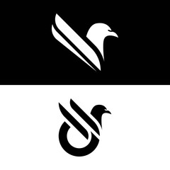 Eagle logo vector icon