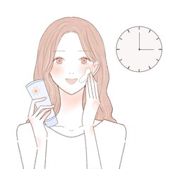 スキンケア　日焼け止め　時間　タイミング