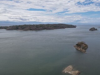 Aerial View of Isla San Lucas in the Golfo de Nicoya, Costa Rica