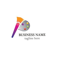 Painter logo template