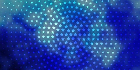 Light BLUE vector layout with bright stars.