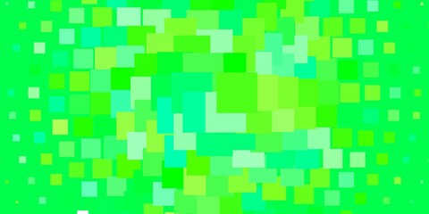 Light Green vector pattern in square style.