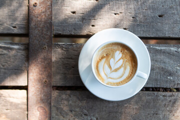 coffee latte on background