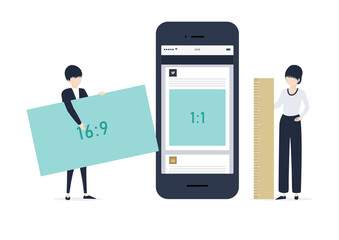 Obraz premium バナー広告・バナー作成・デザインのイラスト素材