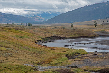The wonderous amazing landscape of Yellowstone National Park. - 426786327