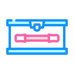 lunchbox with handle color icon vector. lunchbox with handle sign. isolated symbol illustration