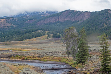 The wonderous amazing landscape of Yellowstone National Park. - 426786382