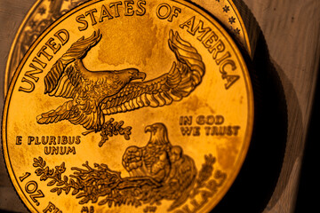 100% Pure Gold Coin Bullion U.S. Eagle Mint © Eric
