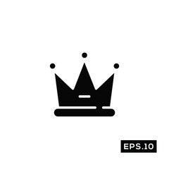 Crown Icon Vector. Crown Logo Symbol Vector Illustration