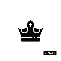 Crown Icon Vector. Crown Logo Symbol Vector Illustration