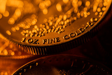 100% Pure Gold Coin Bullion U.S. Eagle Mint © Eric