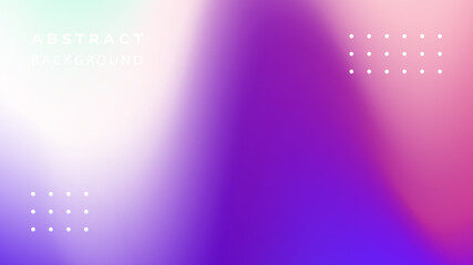 Abstract blurred gradient background. Colorful smooth banner template. Mesh backdrop with bright colors. Vector	
