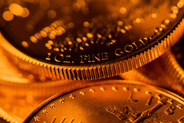100% Pure Gold Coin Bullion U.S. Eagle Mint © Eric