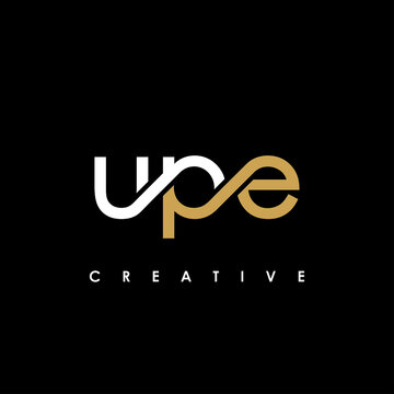 UPE Letter Initial Logo Design Template Vector Illustration