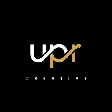 UPR Letter Initial Logo Design Template Vector Illustration