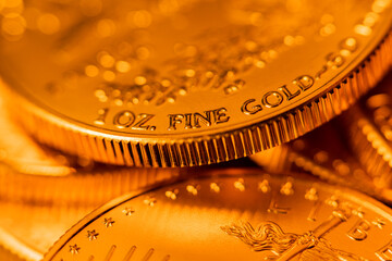 100% Pure Gold Coin Bullion U.S. Eagle Mint © Eric
