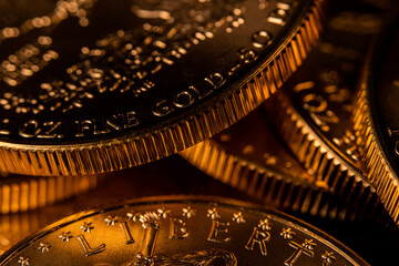 100% Pure Gold Coin Bullion U.S. Eagle Mint © Eric