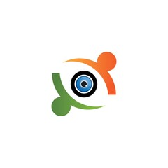 Eye care logo template