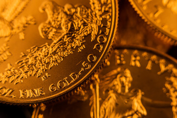100% Pure Gold Coin Bullion U.S. Eagle Mint