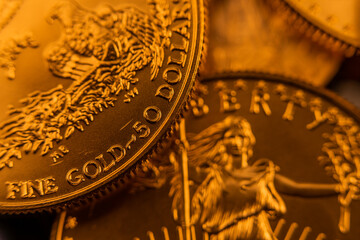 100% Pure Gold Coin Bullion U.S. Eagle Mint