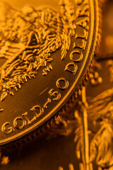 100% Pure Gold Coin Bullion U.S. Eagle Mint