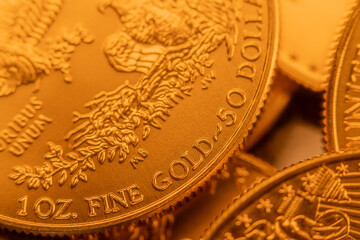 100% Pure Gold Coin Bullion U.S. Eagle Mint