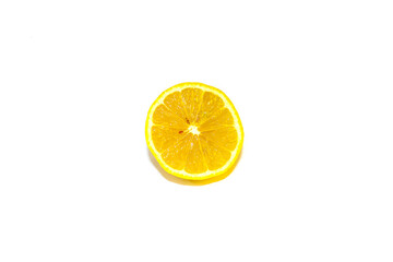 Isolated on white lemon background