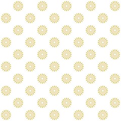 Geometric of mandala pattern. Design grid of seamless gold on white background. Design print for illustration, textile, texture, wallpaper, background.