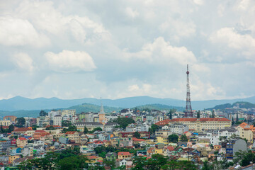 Fototapeta premium panorama of the city of the city
