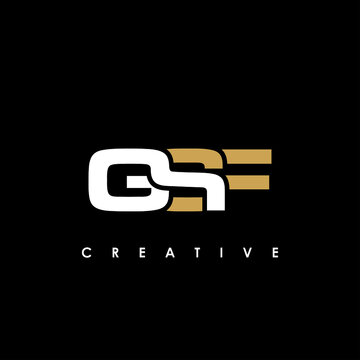 GSF Letter Initial Logo Design Template Vector Illustration