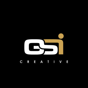 GSI Letter Initial Logo Design Template Vector Illustration