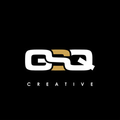 Obraz premium GSQ Letter Initial Logo Design Template Vector Illustration