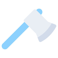 A flat design, icon of axe