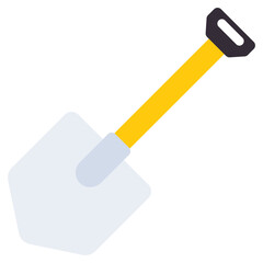 A flat design, icon of shovel