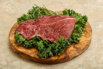 Raw beef steak for grill