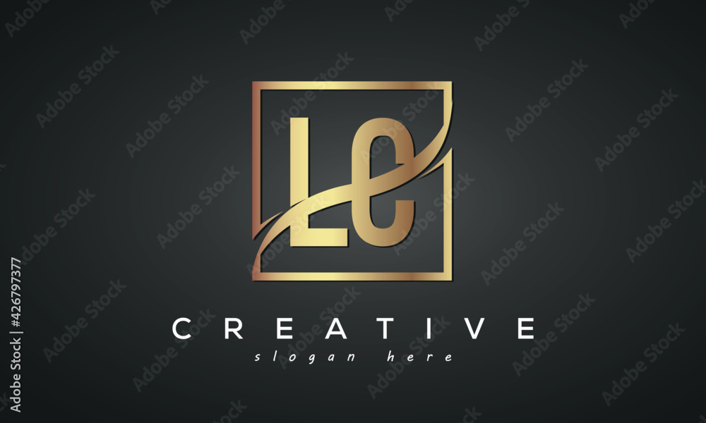 Wall mural lc creative luxury logo design