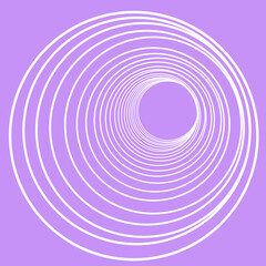 白い螺旋の近未来的な3Dワープトンネル　
White 3D warp tunnel illustration
